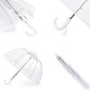 KOULONGDAMI Kids Clear Umbrella for Rain Dome Bubble Umbrellas Windproof