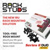 Rackstuds DUO 1RU Rack Mount Solution Series II – No