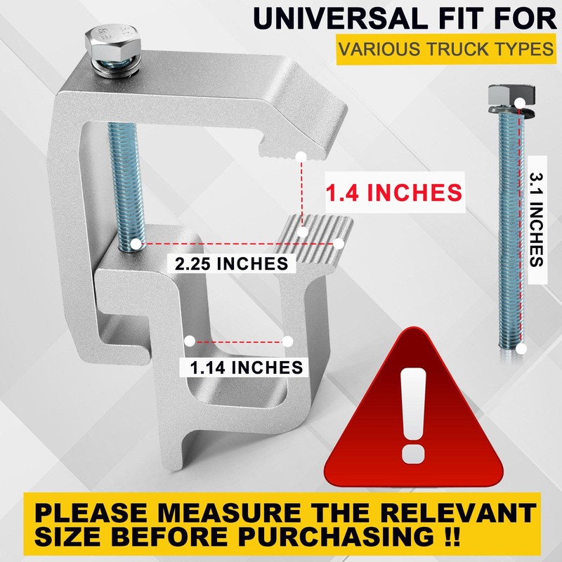 moveland Upgraded 8 PCS Truck Topper Clamps - Heavy Duty