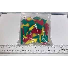 Unbranded Foam Plane Shapes 78 Pcs Set For Puzzle Mats - Learning Shapes - Colors NEW