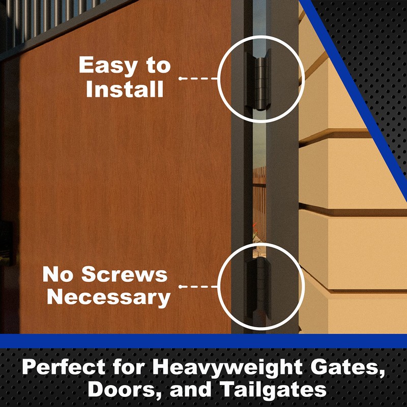Bobco Metals 4" Heavy Duty Weldable Hinges | Steel Butt