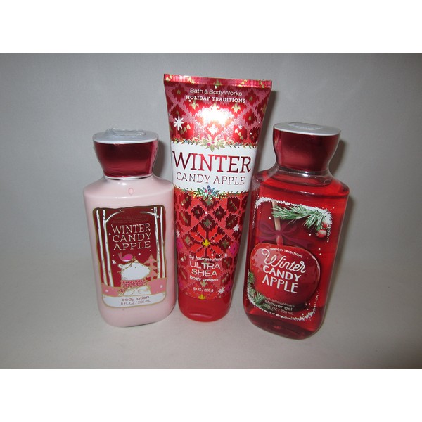 Bath & Body Works Winter Candy Apple Bagged Gift Set