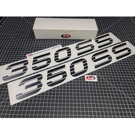 350 400 454 SS Decals (2pk) Truck Bedside Stickers Fits 1990-1993 Chevy Silverado 1500 2500 (Matte Blackout, 350 SS)