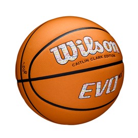 WILSON Caitlin Clark EVO NXT 3951 Game Basketball - Orange, Size 7-29.5"