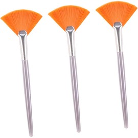 3 piezas Brochas Faciales Prácticas de Abanico Máscara Cepillos de Maquillaje Portátiles Herramientas Cosméticas Mujeres y Ni