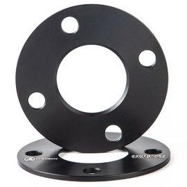 VLAOSCHI Black Forged 5x108 Hubcentric Wheel Spacers 10mm with 63.4mm Center Bore (NO Lip) Compatible with Ford-Volvo-Jaguar-Land-Rover 5 Lug - Pack of 2