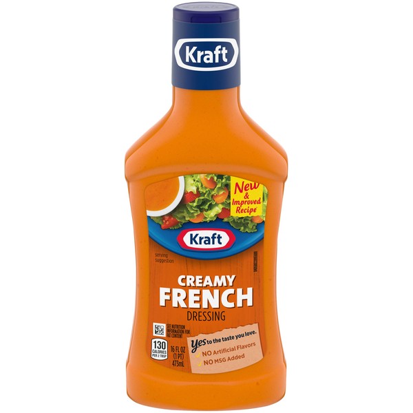 Kraft Creamy French Salad Dressing 16 oz (Pack of 6)