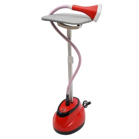HAPPCUCOE 1350W Standing Steamer,Garment Steamer for Clothes,Professional Cloth Steamer with Ironing Board and Ironing Gloves,Adjustable Height,110V (Red)