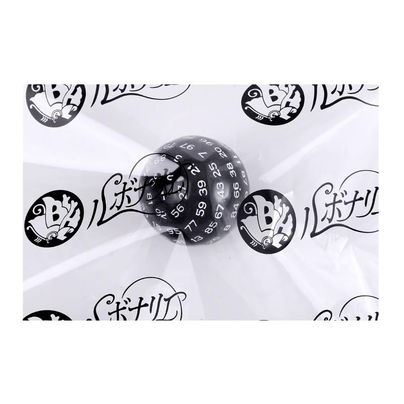 Rubonarie 100 Sided Dice Polyhedral Dice Black White Board Game