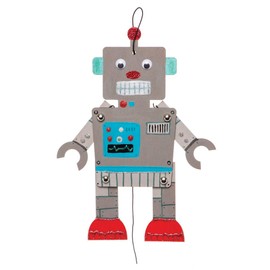 Baker Ross AW648 Robot Wooden Puppets (Pack of 4),Wood, NA