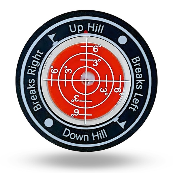 Artomnivera Premium Golf Green Reader Level Ball Marker with Bubble