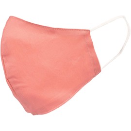 styleBREAKER Unisex Cotton Fabric Mask, Plain, Double Layer, Reusable, Washable, Community Mask 08040005, Colour: Apricot