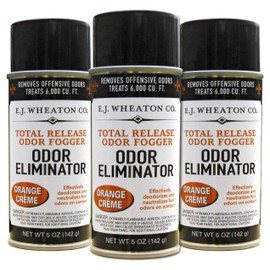 E.J. Wheaton Co. Odor Eliminator, Total Release Odor Fogger, 3 Pack, Effectively Deodorizes and Neutralizes Foul Odors on Contact, Orange Creme (5 OZ)…