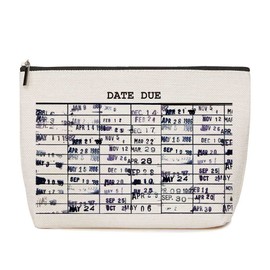 HOWDOUDO Librarian Gifts, Funny Gifts for Women, Teacher Nerd Librarian Book Lover Bookworm Gift | Library Due Date | Birthday Christmas Gift Toiletry Bag Students, Book Lovers, Math, Science Geeks