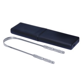 TONGUE SCRAPER for Adults, Twin Pack With Easy To Carry Case, Tongue Cleaner For Oral Care & Hygiene.