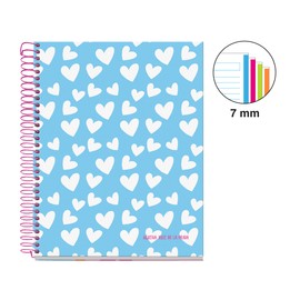 Miquelrius A5 Notebook Ruled 7mm Hardback A5 Notebook with 120 Micro Perforated Sheets, A5 Notebook with 4 Colors to Organize Extra Opaque Paper 70gsm 2 Holes for Filing