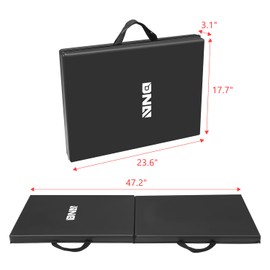 DNA MOTORING Foldable Soft Kneeling Pad Mat Extra Thick Foam Knee Pad Mat Water Resistant 43 X 17.7 X 1.6 in for Auto Maintenance, Gardening, Baby Bath, Yoga, w/Handles, TOOLS-00501