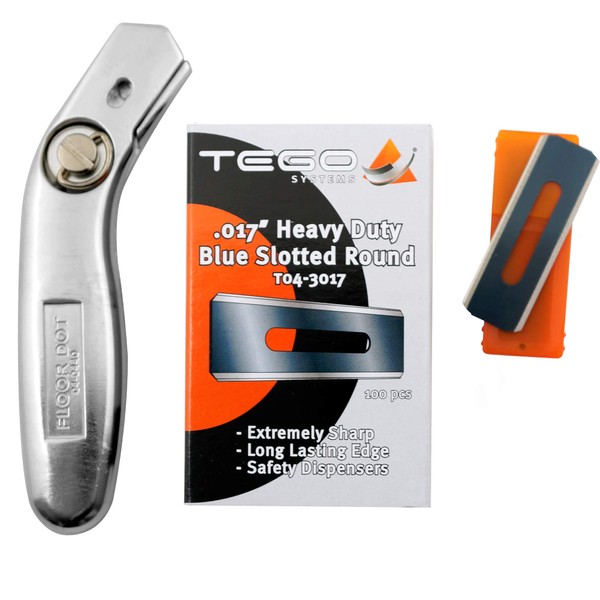 Tego Systems T04-3017 0.017" HD Slotted Round Blades (5 boxes)