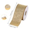 Ribest Gold Glitter Wired Ribbon for Christmas Tree Wreath Decoration