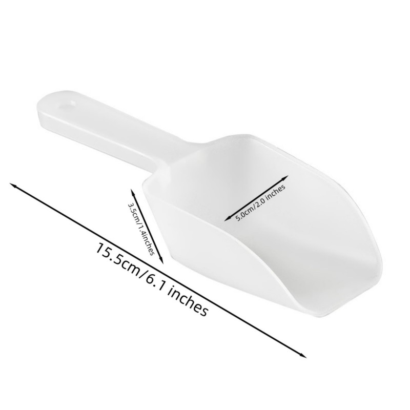 Dzrige Plastic Ice Scoop Kitchen Ice Scoop Candy Sugar Scoop