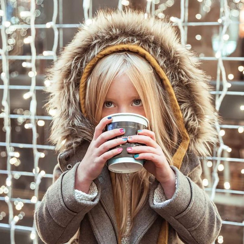 SIUSIO 120Pcs 5 Pack Children Acrylic Fake Nails Press on