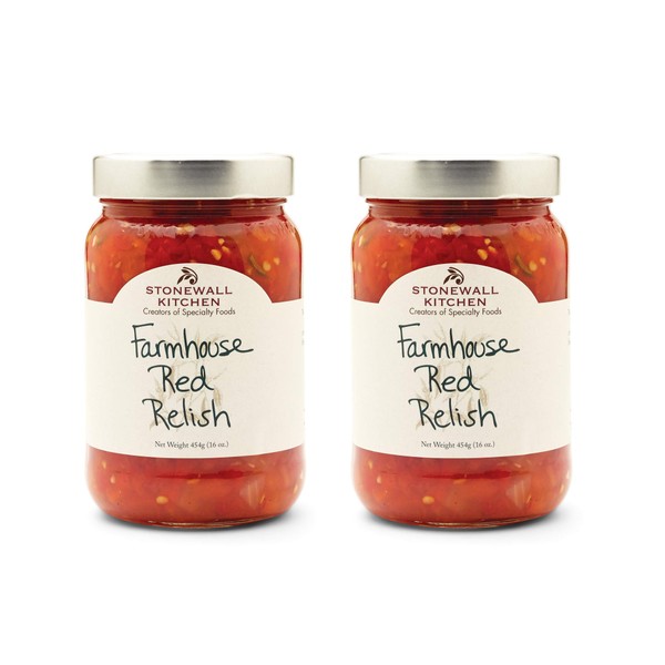 Stonewall Kitchen Farmhouse Red Relish, 16 Ounces (Pack of 2)