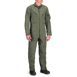 Propper Poly-Cotton Twill 27/P Flyers Coverall Flight Suit – Multiple Pockets, Full-Length Zipper, Uniform-Grade for Aviation & Mechanics in Freedom Green, Medium Long