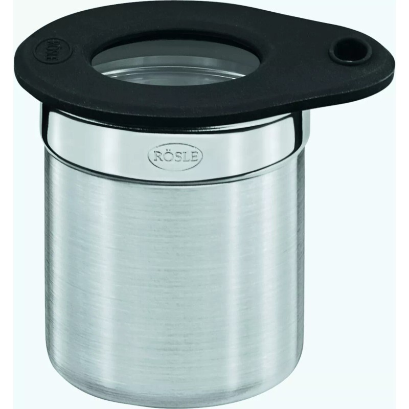 RÖSLE Rosle Jar with Silicone Glass Lid 18/10 Stainless Steel