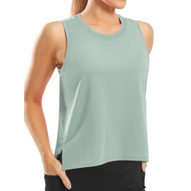 Workout Tops for Women Crop Sleeveless Workout Shirts for Women Athletic Running Yoga Tank Top for Women