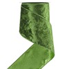 HUIHUANG 4 inch Moss Green Velvet Wired Ribbon Green Velvet