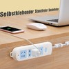 Brelet 12 St1ck Selbstklebender Stanzfreier Sockelhalter, Steckdosenleiste Halterung Power Strip