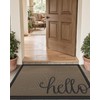 LUMI Outside Welcome Door Mat 32x59, Non Slip Durable Rubber
