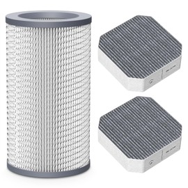 3 Pack Air Replacement Filter Set for Molekule Air Purifier, 1 Pack PECO-Filter and 2 Pack Pre-Filt er, High-efficiency Activated carbon 2-in-1 Air Clean Filtration System