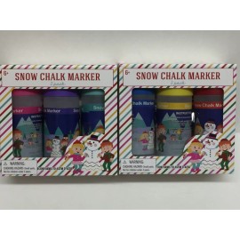 Unbranded Set 2 Snow Chalk Marker Outdoor Winter Craft Fun Snow Day Color Kids Games Paint