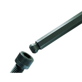 BONDHUS JB17MM No.17086 Hex Ball Point, L-Wrench, Extra Long, 0.7 inches (17 mm), Short Hand: 3.1 inches (78 mm), Long Handle: 11.6 inches (293 mm), Plated