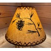 Rustic Pine Cone Scene Lamp Shade - 14"