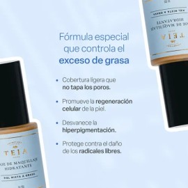 Maquillaje Para Piel Mixta/grasa Teia Cosméticos Naturales