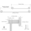 Adjustable Single Bath Towel Bar 16 to 27.6 Inch, ZUEXT