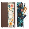 FINPAC 2-Pack Elastic Pen Holder for Notebook, Leather Pen Holder