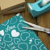 GRAPHICS & MORE Cute Hearts Love Pattern on Teal Turquoise