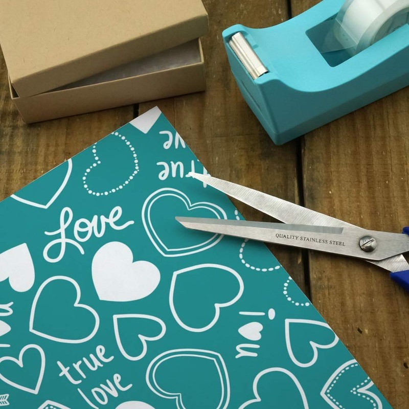 GRAPHICS & MORE Cute Hearts Love Pattern on Teal Turquoise