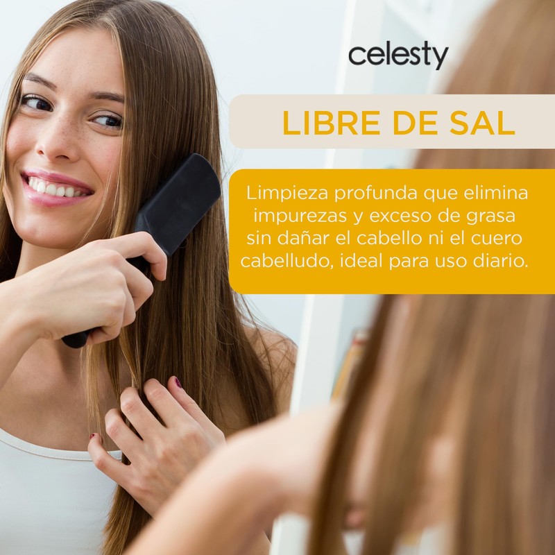 CELESTY | Shampoo sin Sulfatos y Parabenos - Shampoo Lacio