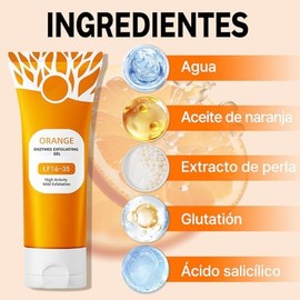 2PC Orange Exfoliating Gel Scrub,gel Exfoliante de Naranja para Rostro y Cuerpo,2025 Exfoliante de Naranja, Limpia los
