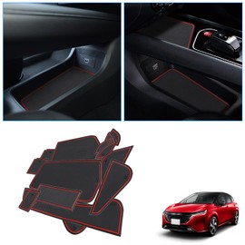 BIXUAN Nissan Notebook E13 Rubber Mat for Car Use, Door Mat, Door Pocket Mat, Car Parts, Car Accessories, Rattling Noise, No Odor, Washable with Water, Dust Prevention, Non-slip Mat, Natural Rubber