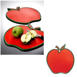 RED Apple Non Slip Chopping Board -Hygienic Cutting Board, Chopping Mat, Food Preparation Mat, Easy Prep & Serve 31 x 28cm (RED Apple Board)