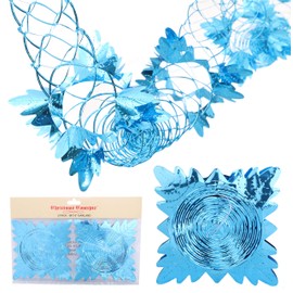 Christmas Concepts® Pack Of 2 9ft Foil Garland Festive Hanging Decorations - Christmas Decorations (Turquoise)