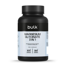 Bulk Magnesium Glycinate 3-in-1 Complex | 1800mg High Absorption | Triple Strength Magnesium with Bisglycinate, Citrate & Malate | Supports Muscle Function, Energy & Repair | Vegan | 90 Tablets