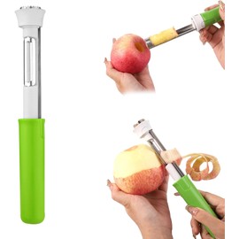 Descorazonador y Pelador de Manzanas 2 en 1, Descorazonador de Manzanas de Acero Inoxidable Descorazonador de Frutas para Herramientas de Cocina de Restaurante en Casa