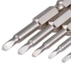 Mesee 5 Pieces 1/4 Inch Triangle Screwdriver Bits, 50 mm