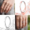 ThunderFit Stackable Silicone Wedding Rings for Women, Thin Rubber Engagement